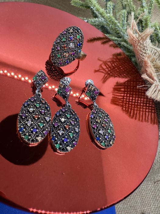 Set argint model vintage