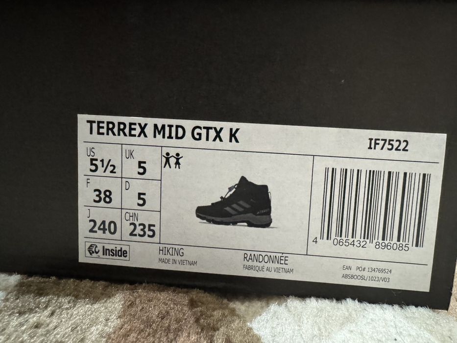 Детски туристически обувки Adidas Terrex Mid Gtx K