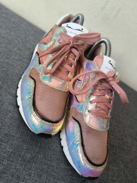 Sneakers Voile Blanche pink metal