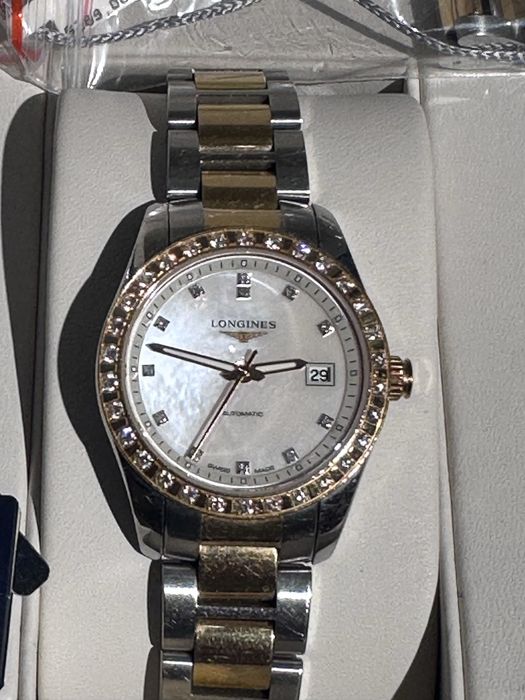 Longines Conquest Classic 29mm Stainless Steel/Gold 18K and Diamonds Automatic