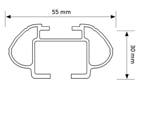 Багажник за коли без надлъжни греди/гол таван алуминиеви -YF899
