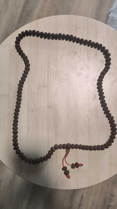 Colier Mala Rudraksha autentic 108 mărgele – rar, mare, spiritual