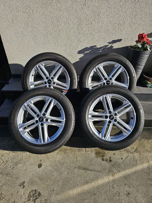 Jante originale Audi Q5 / SQ5 R19 cu anvelope vara 235 55 19 dot 2024