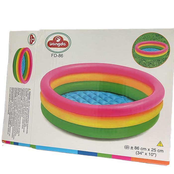 Басейн, надуваем с надуваемо дъно 3 нива, 86 см х 25 см