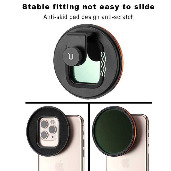 Универсален адаптер за 67мм филтри за iPhone и Android смартфони