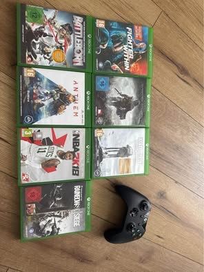 vand x box cu kinect si 5 jocuri