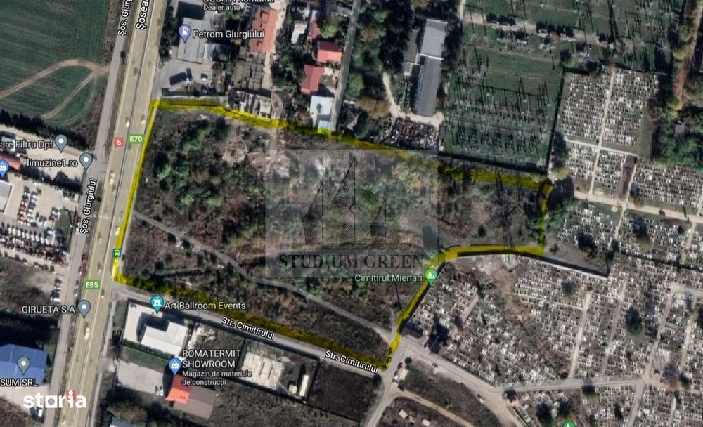 Proprietar vând teren de 23.200 mp în Jilava/Mierlari/ Giurgiului