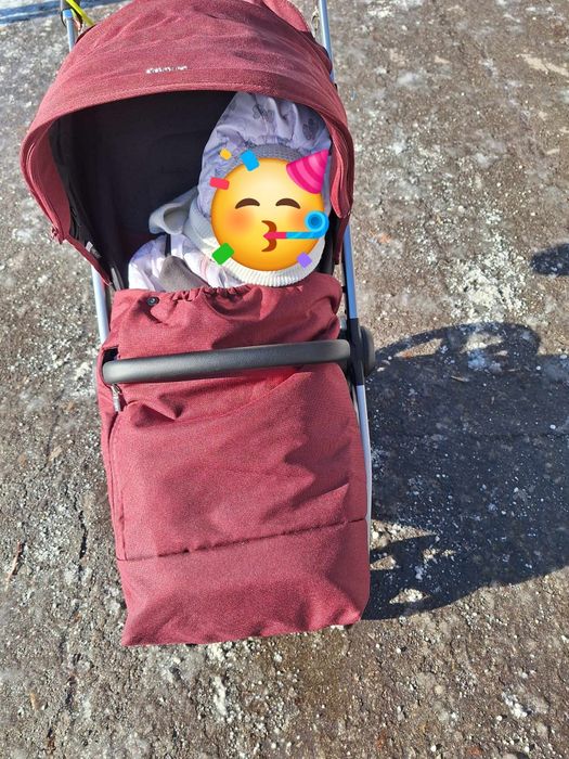 Бебешка количка 2в1 Espiro Only, цвят бордо