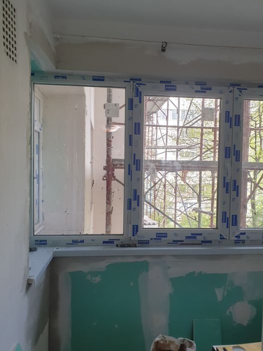 Reparati glafuri dupa montaj uși ferestre balcoane ,zugraveli