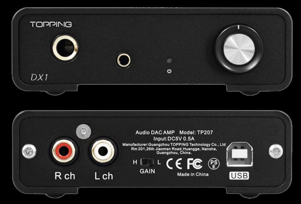 TOPPING DX1 USB DAC / Amplificator pentru căști full box