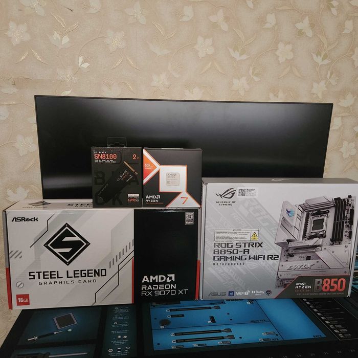 Элитная игровая мощь для любителей белых сборок в 4К. 9800x3d + 9070XT