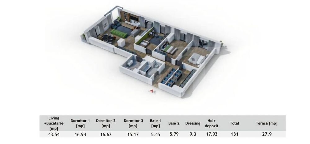 Penthouse urban cu terasa generoasa – 4 camere, spatiu spectaculos — fotografia 1