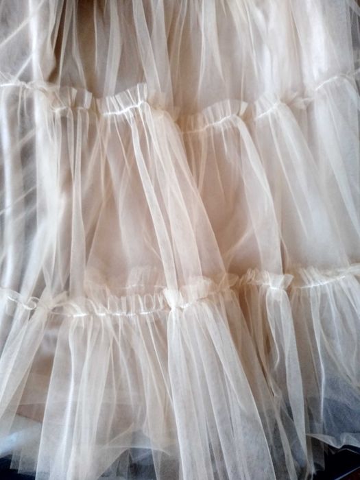 Fuste noi tulle si matase naturala, marimi XXL