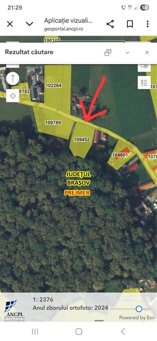 Teren LA PĂDURE intravilan, Prejmer, Lunca Calnicului 1468 mp