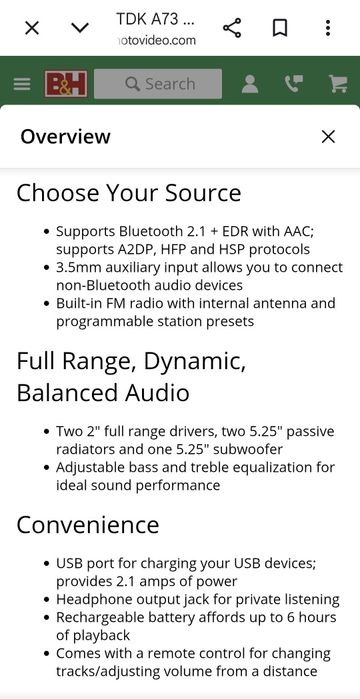 TDK model A73,boombox,sunet superb,portabil