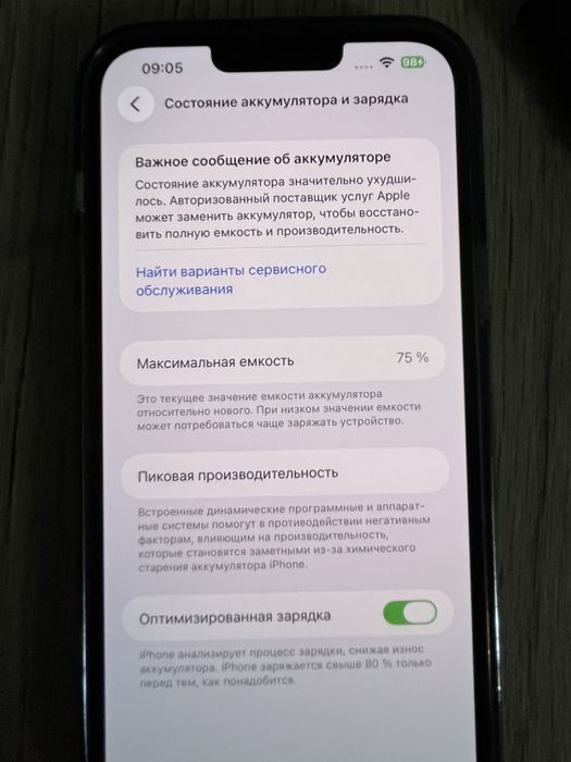 Айфон 13 про мах 128гб 75%