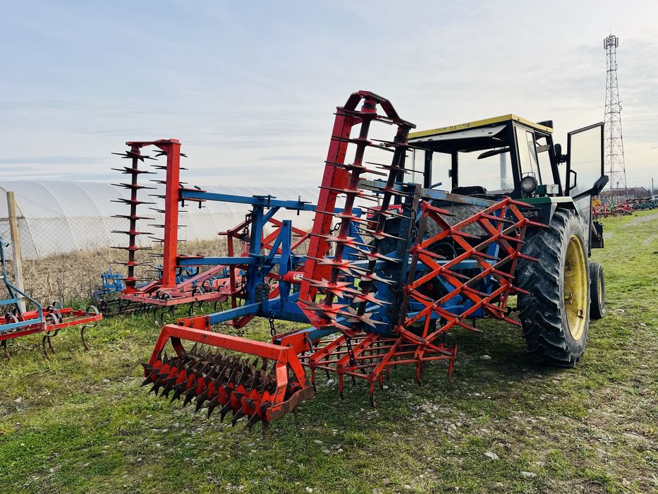 Grapa cu colti, 2 randuri de tavalugi stelati, pliabil hidraulic 3.5 m