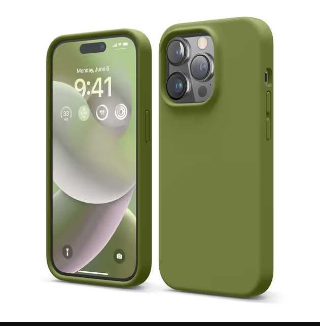 Huse iPhone Elago - Premium, silicon și material pe interior