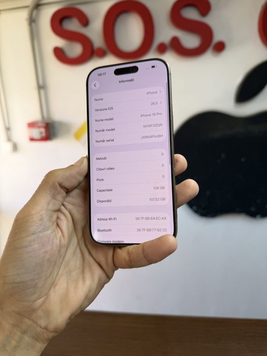 Vand Iphone 16 Pro 128Gb impecabil