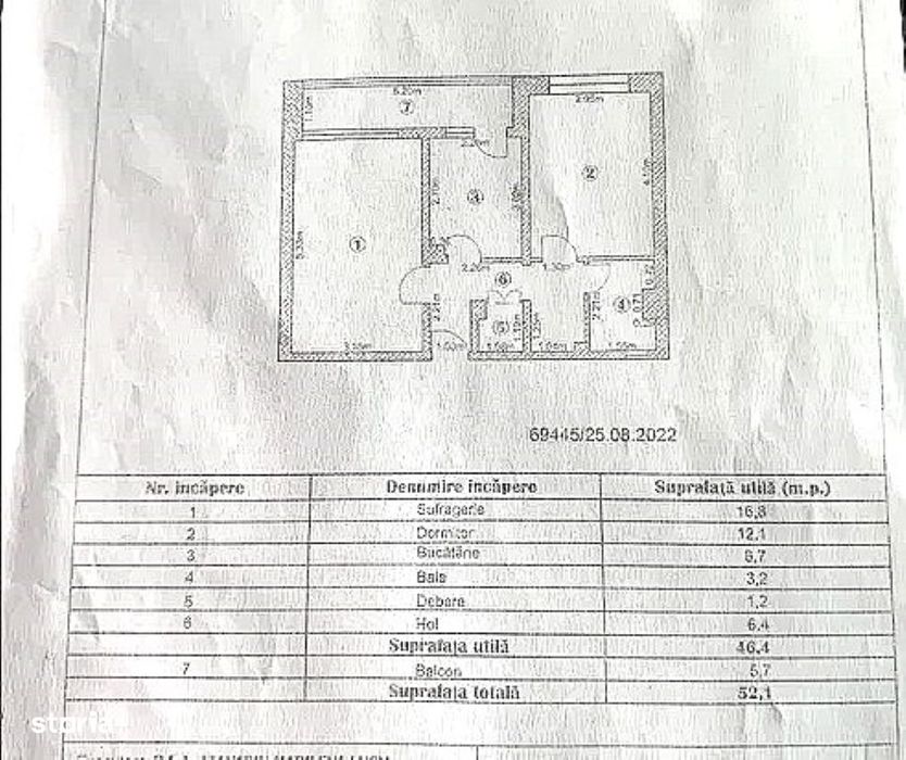 Apartament 2 camere decomandate, etaj 4/10 – Micro 20