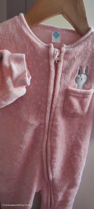 Pijama pufoasă fetița 2 ani
