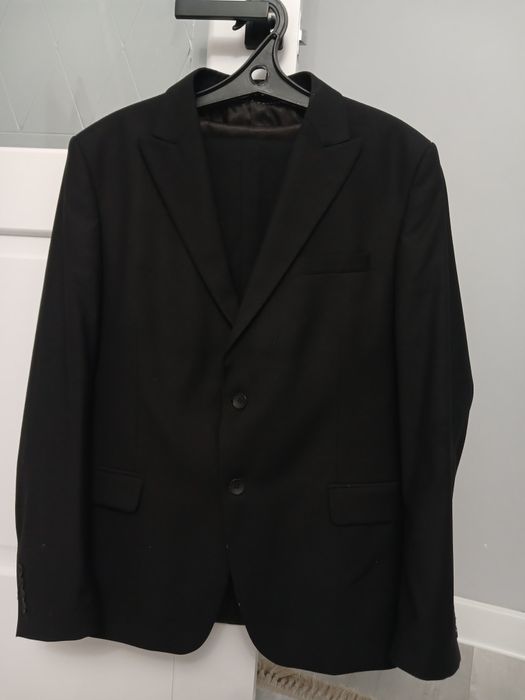 Черный тройка костюм