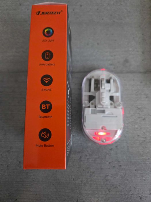 Wireless Светеща прозрачна мишка!