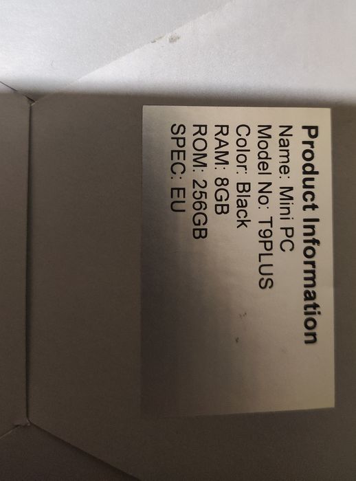 Mini pc t9 plus в добро състояние