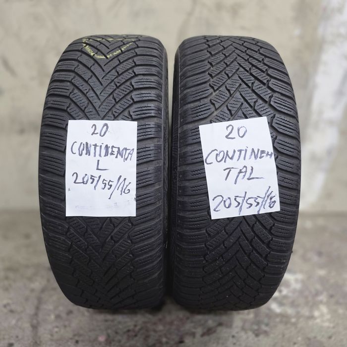 2×205/55/16 M+S.CONTINENTAL 2020.Stare excelenta.