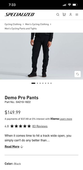 SPECIALIZED Панталони за Планинско Колоездене - Нови