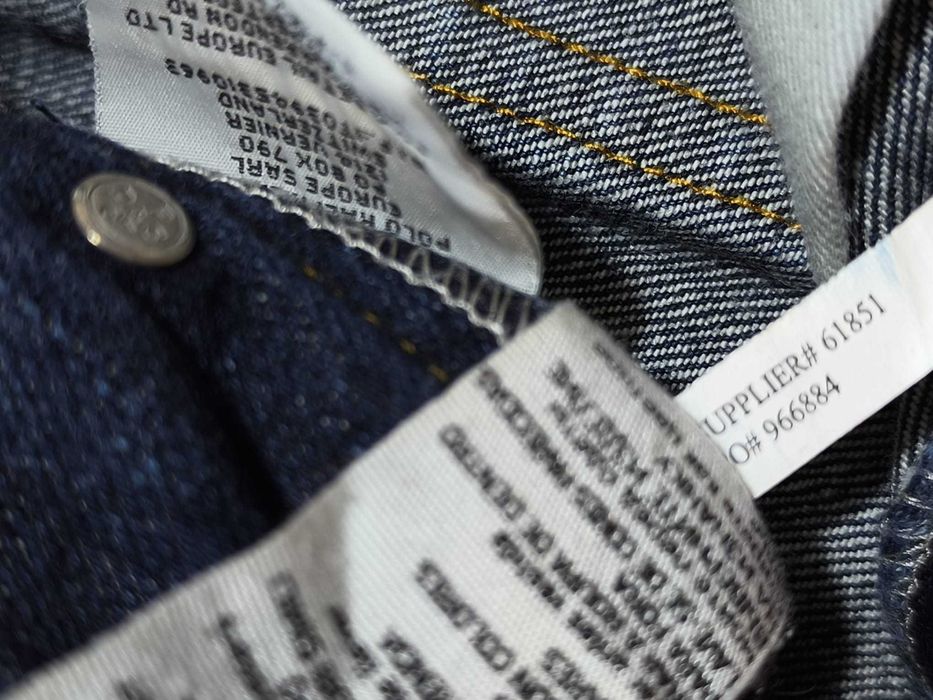 Ralph Lauren Denim & Supply Blugi Raw Denim Jeans Hedi Slimane Rick Owens 33x34
