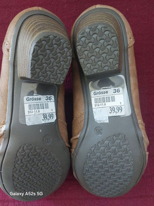 Обувки естествена кожа  36 номер нови