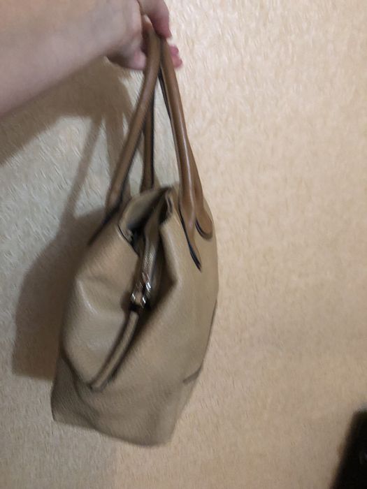 Сумка бежевая, средний размер