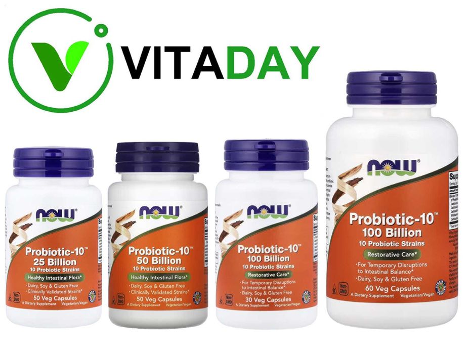 NOW Foods Probiotic-10 Probiotic - 10 пробиотик-10 Probiotik - 10