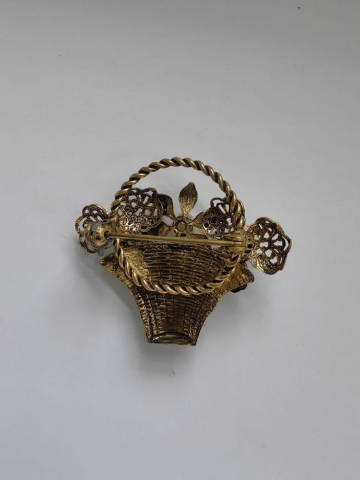 Брошь СССР, Чехия, скань, 60-е годы