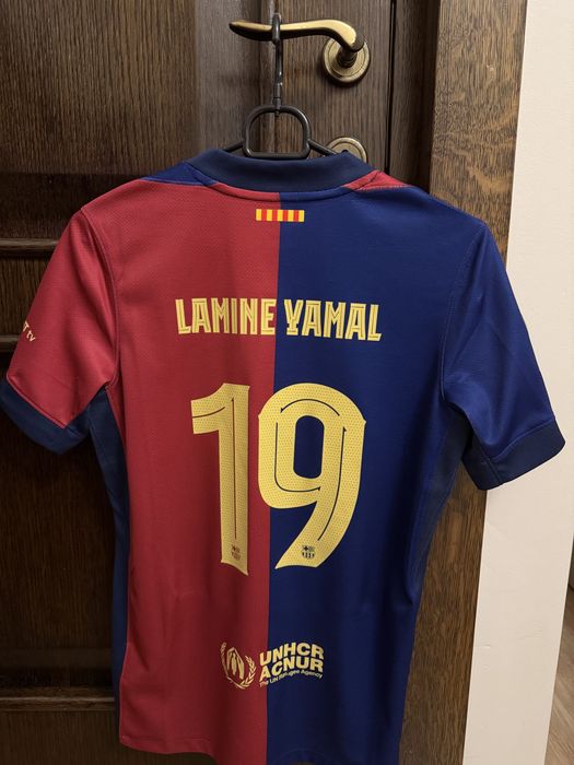 tricou barcelona lamine yamal original