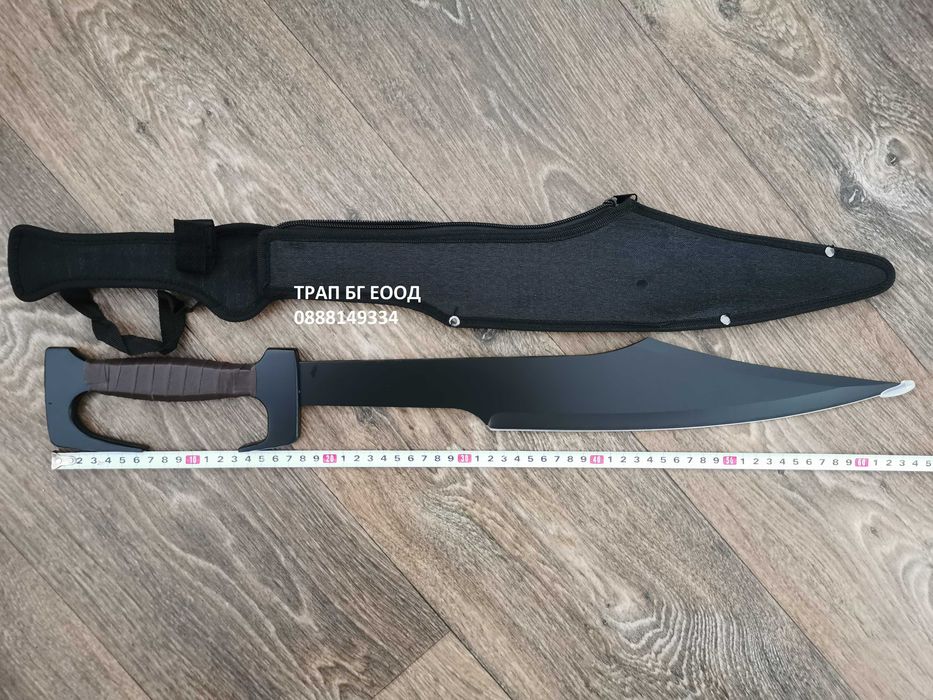 Спартански меч Стомана Остър Leonidas 300 Sparta Мечове с Кания гр ...