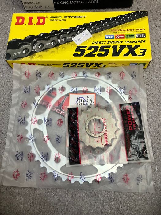 Верига  и венци за HONDA CBR 600 RR  2006 степенки комплект