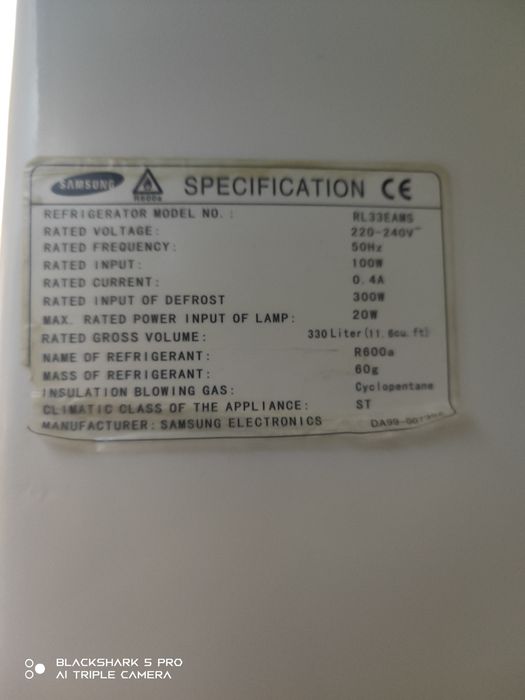 Холодильник samsung no frost