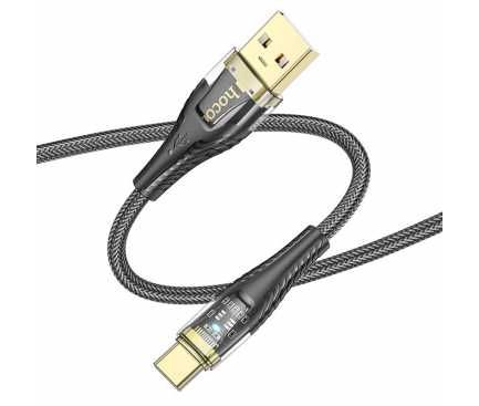 Cablu Date si Incarcare USB-A - USB-C HOCO U121, 18W, 1.2m, Negru