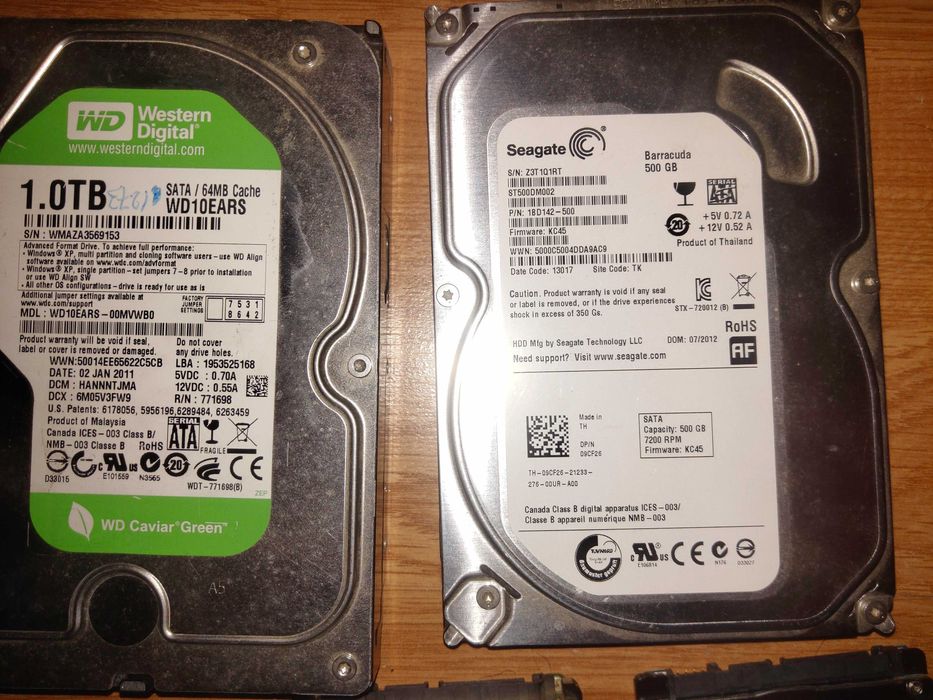 HDD 1TB- 500gb Laptop/Desktop SATA3