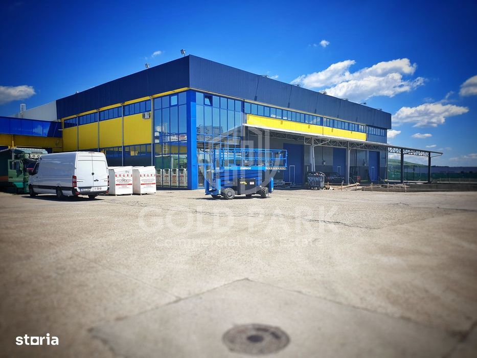 Spatiu Industrial-Hala-Zona Autostrazii-Birouri/Curte Betonata/Rampa