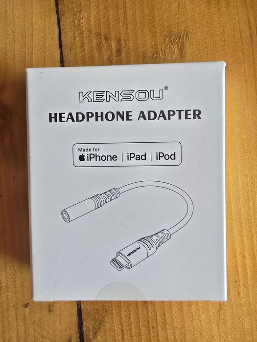 Adaptor Căști iPhone / iPad / iPod - Lightning la Jack 3.5mm Kensou (Nou)
