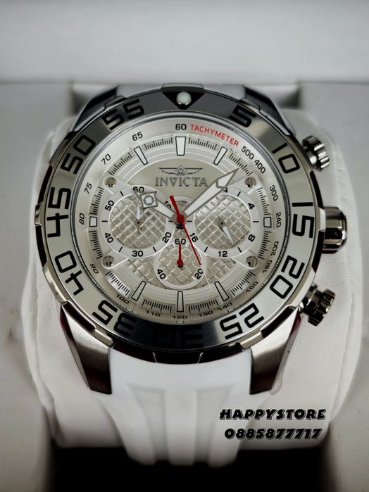 INVICTA Pogo White/Silver 50 mm, Инвикта нов мъжки часовник