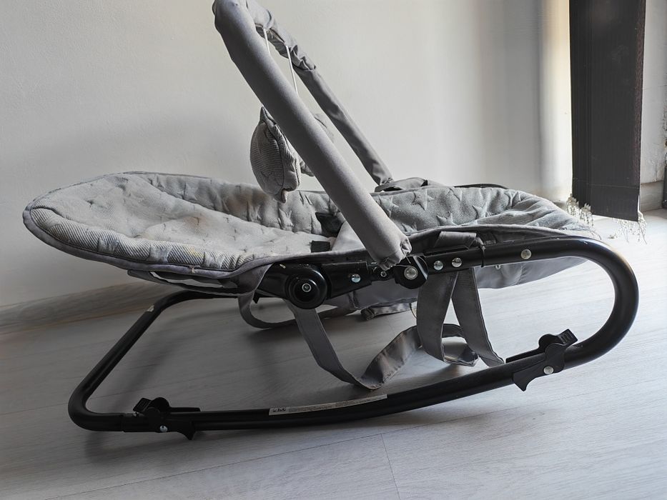 Бебешки шезлонг Eliza Luxe Lorelli Cool Grey Stars