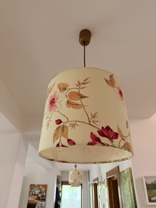 Abajururi Lustre cilindrice Voyage Maison cu imprimeu botanic – 7 bucăți