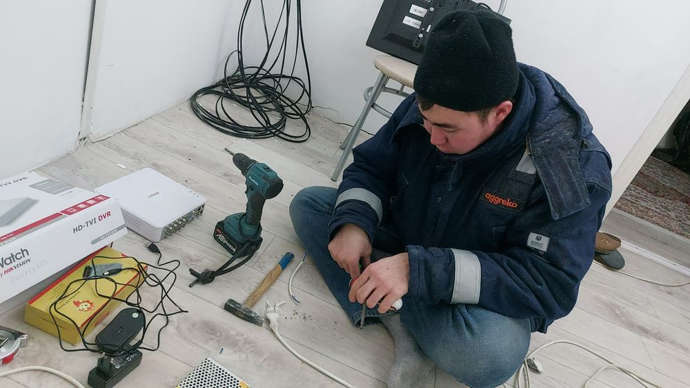 Установка монтаж видеонаблюдение