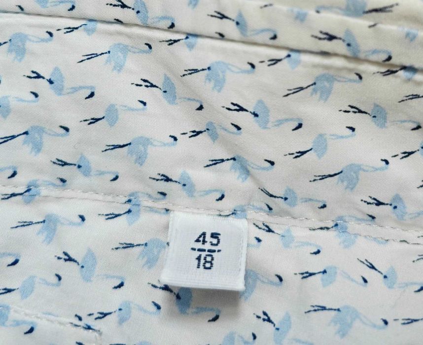 Brancaccio Flamingo Slim fit Albini  Оригинална мъжка риза размер 18 / 45 / XL