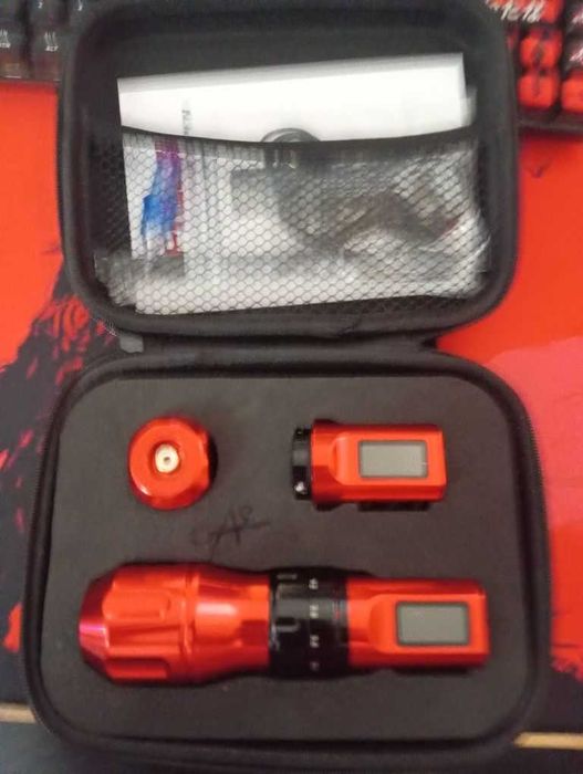 Kit tatuat, masina de tatuat cu consumabile si accesorii, kit tatuaje