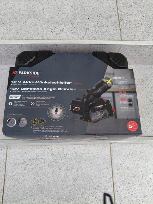 Polizor unghiular parkside performance 12v sanitare